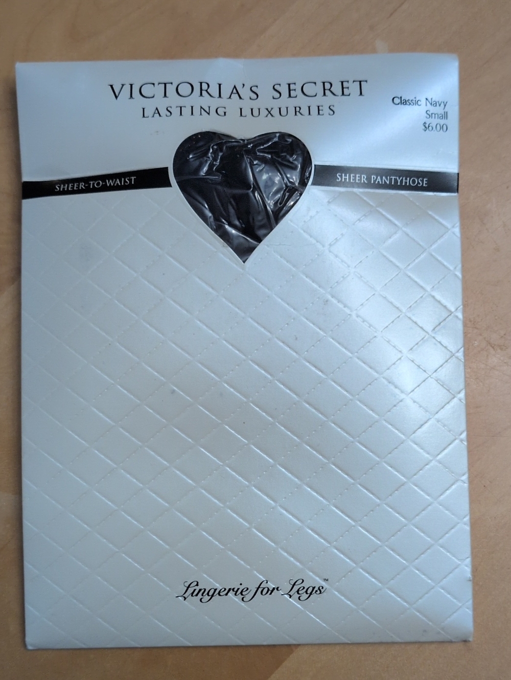 Victoria's Secret Sheer To Waist Pantyhose - Classic Navy -Vintage-